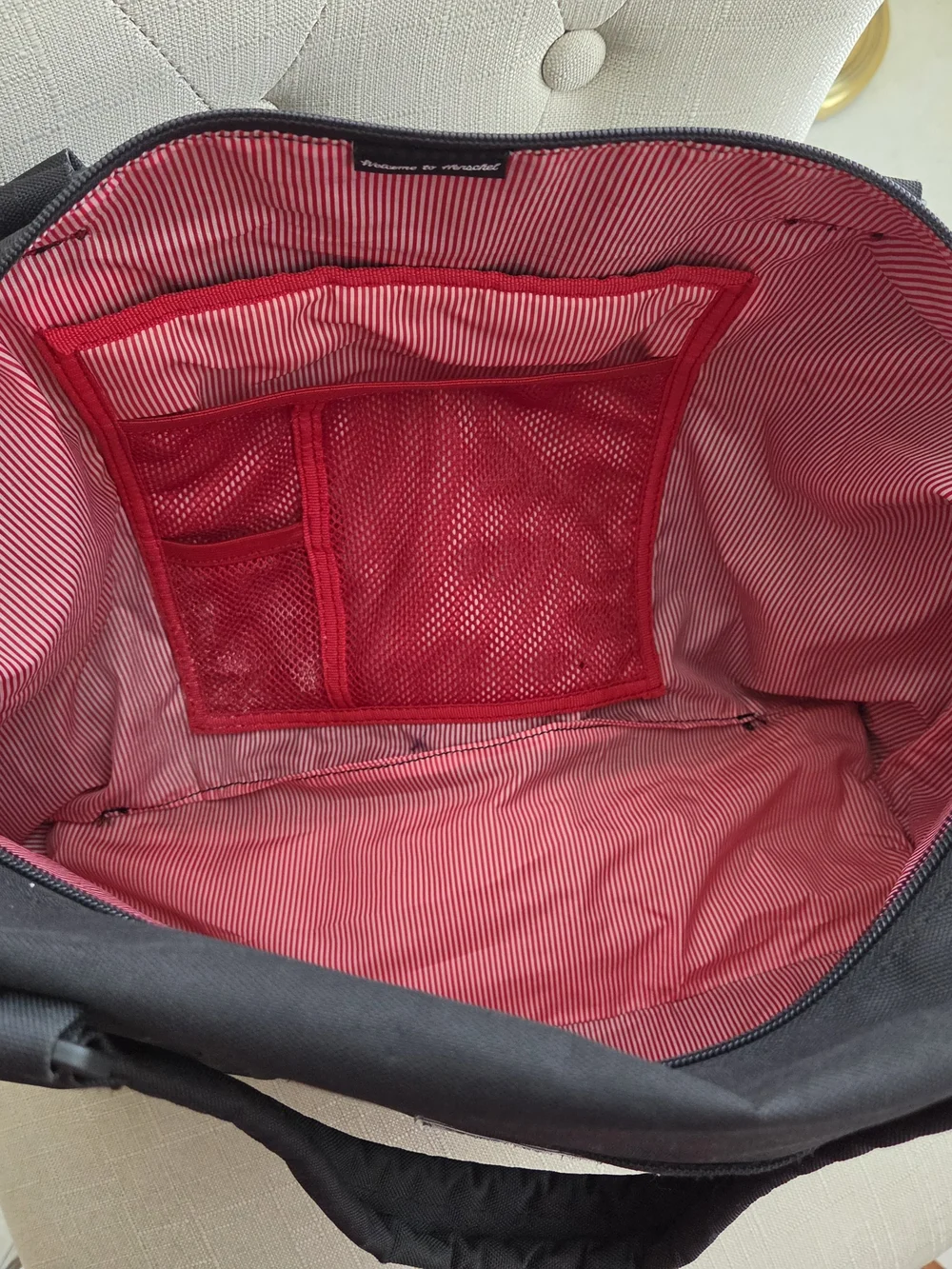 Herschel Supply Company Black Duffel Diaper Bag
